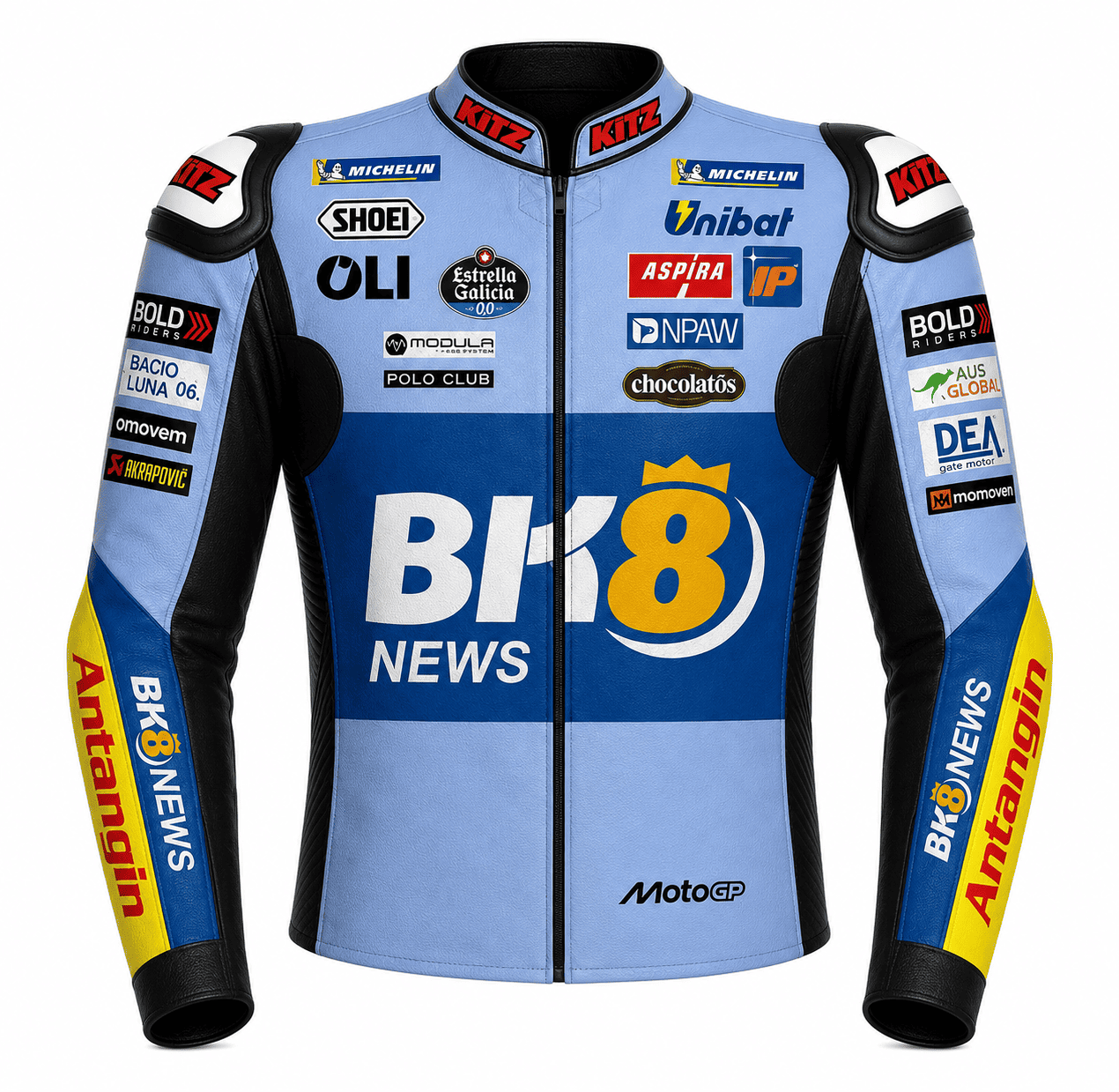 alex-marquez-gresini-ducati-jacket-front.jpg Front view of Alex Marquez Gresini Ducati MotoGP Leather Jacket 2026