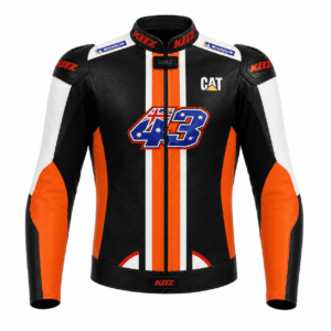 Front view of Jack Miller KTM MotoGP Leather Jacket