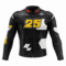 Front view of Raul Fernandez Aprilia Black Leather Racing Jacket