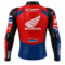 Back view of Xavi Vierge Honda racing leather jacket